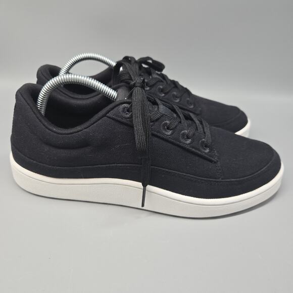 ALLBIRDS Canvas Pacers Shoes Natural Black Sneakers Women Size 10 Barely Worn - Picture 5 of 11